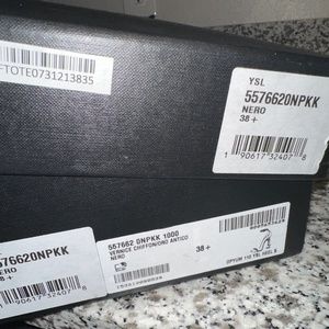 Opyum Patent Leather Black 110 YSL Gold Heel 38.5 (8.5 US)